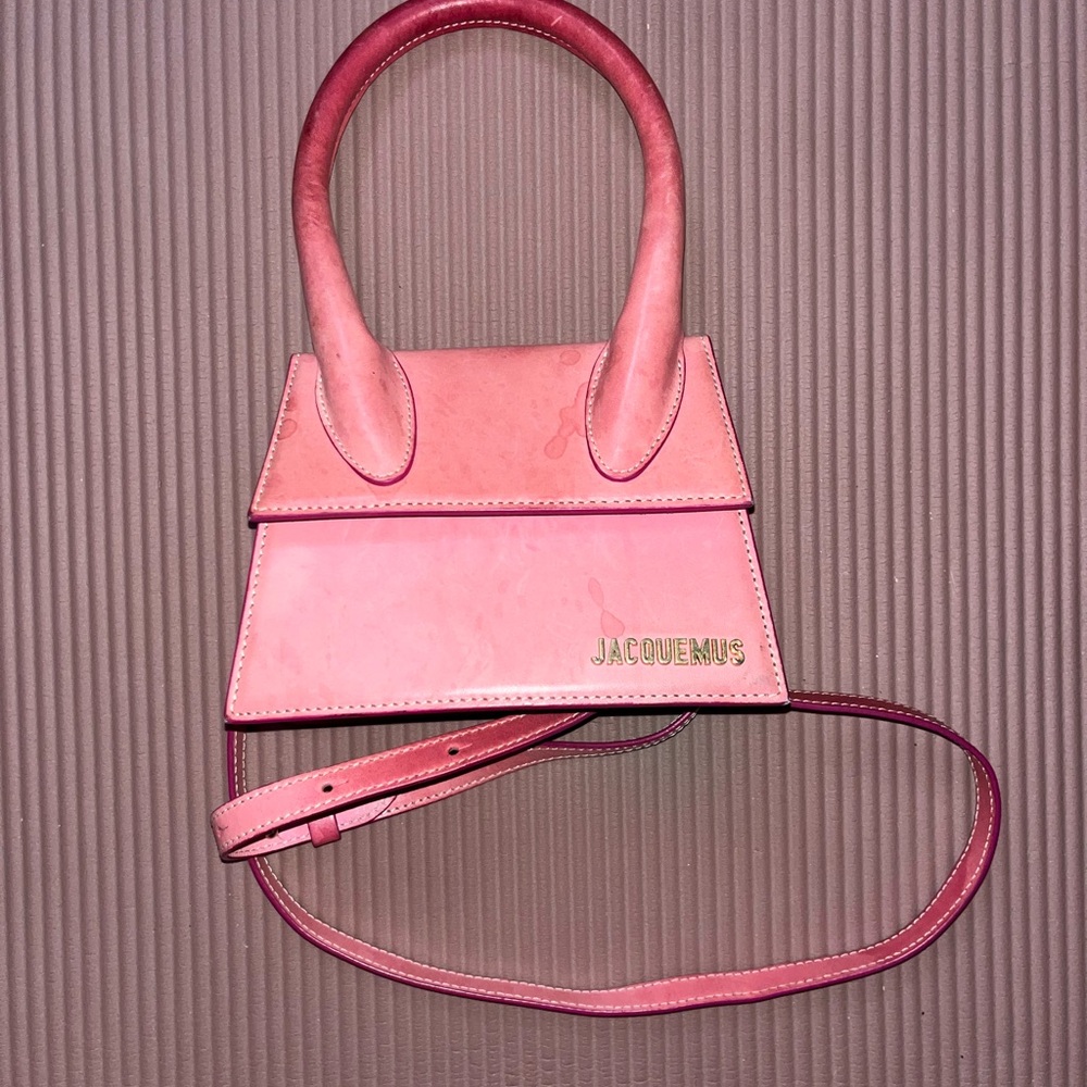 Jacquemus Pink Mini Bag with Detachable Strap